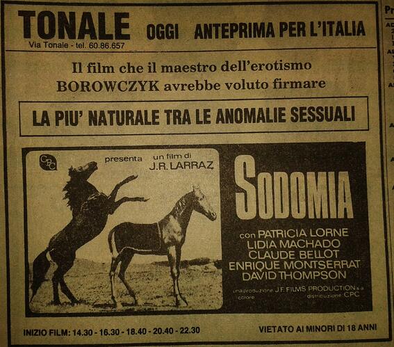 Sodomia La Visita Del Vicio Aka The Coming Of Sin Aka Bitch Aka Sex