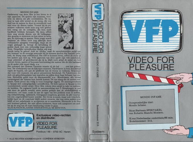 mondo infame vhs