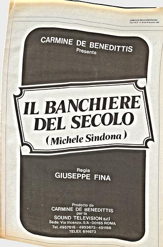 Banchiere del secolo
