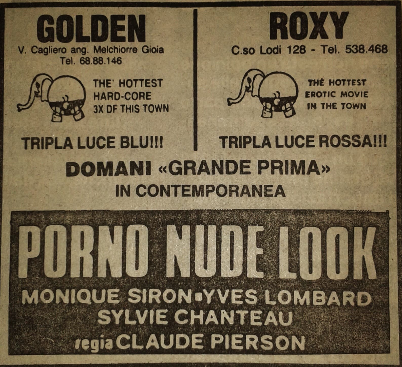 Porno nude look - Extases impudiques (Claude Pierson, 1977) - CINEMA  HARDCORE - Gente di Rispetto